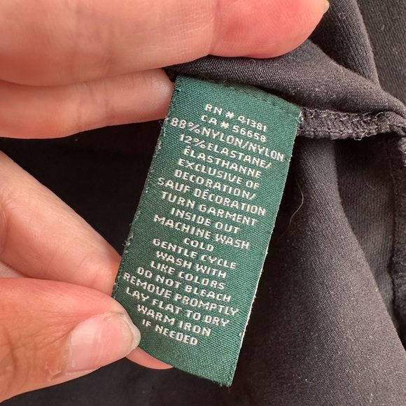 LRL Lauren Ralph Lauren Black Athletic Sporty Zip Jacket Women’s Plus Size XXL - Picture 3 of 7